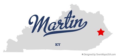 Map of Martin, KY, Kentucky