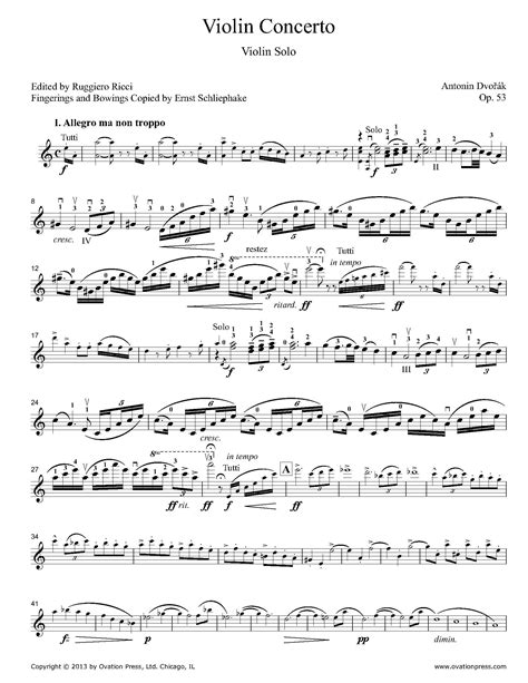 Dvořák Violin Concerto Op. 53