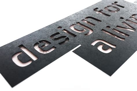 Laser Cut Typography :: Behance