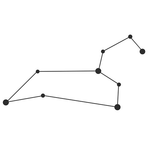 Leo Constellation. Made in Adobe Illustrator. | Constelação de leão, Constelações, Constelação