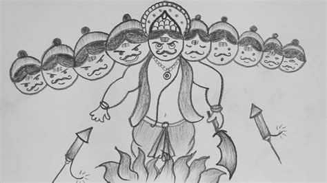 Discover 76+ pencil sketch of ravan super hot - seven.edu.vn