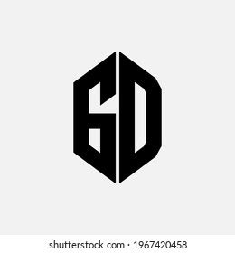 Monogram Logo Letter 6 D 6d Stock Vector (Royalty Free) 1967420458 ...