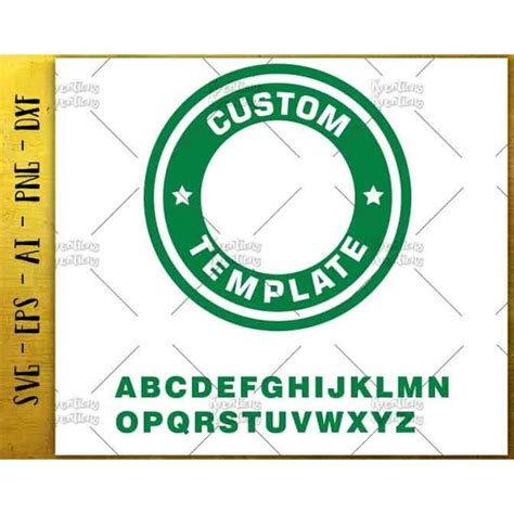 Customized Coffee Logo template svg / Cutting cuttable cut f - Inspire Uplift