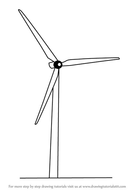 How to Draw an Electric Windmill (Windmills) Step by Step ...