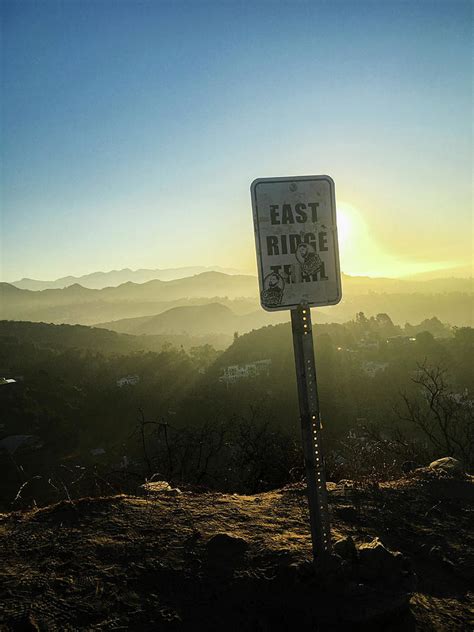 Runyon Canyon Hilltop Sunrise, Los Angeles, California Photograph by Yuval Bibi - Fine Art America