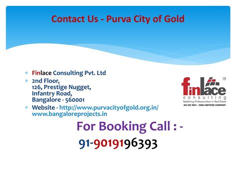 PPT - Purva City of Gold, Pre-Launch Kanakapura Bangalore PowerPoint Presentation - ID:7123611