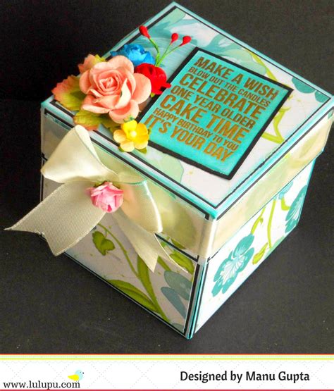 Lulupu - The Craft Lounge: Explosion Box with a 3D cake : Tutorial