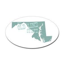 Maryland State Motto Slogan Sticker (Oval) Maryland Sticker (Oval ...