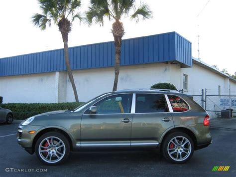 2008 Olive Green Metallic Porsche Cayenne Turbo #21622723 Photo #6 | GTCarLot.com - Car Color ...