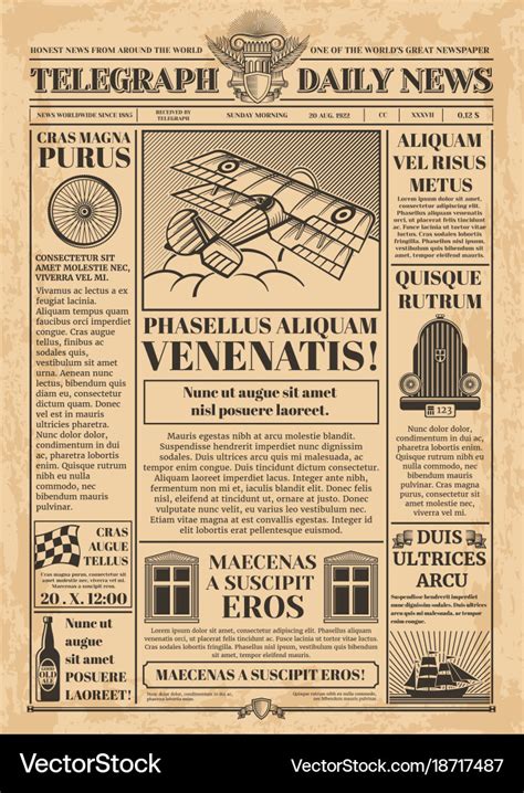 Old Newspaper Templates