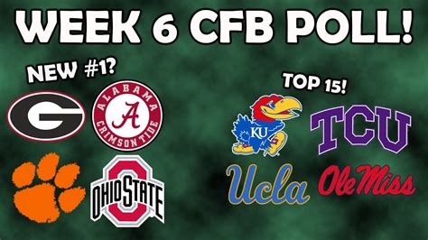 College Football Top 25 RANKINGS! (Week 6) - Win Big Sports