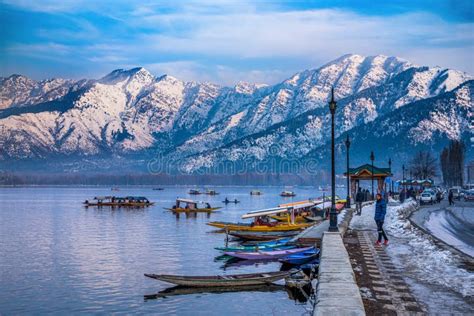 A Beautiful View of Dal Lake in Winter, Srinagar, Kashmir, India ...