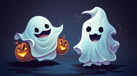 Cute Halloween Ghosts Free Stock Photo - Public Domain Pictures