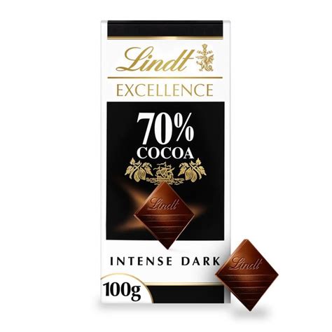 Lindt Excellence 70% Cocoa Dark Chocolate Bar | Ocado