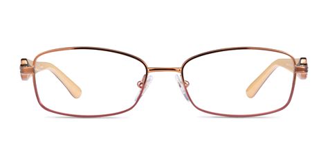 Vogue Eyewear VO3845B - Rectangle Brown Pink Frame Glasses For Women | Eyebuydirect