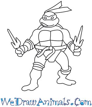 How to Draw The Ninja Turtles