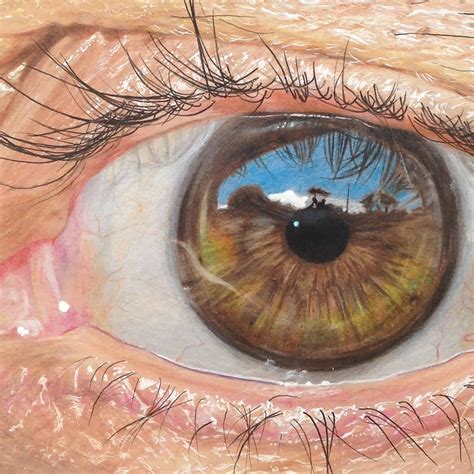 Hyperrealistic Eyes Drawn with Colored Pencils | Eye illustration, Realistic eye drawing ...