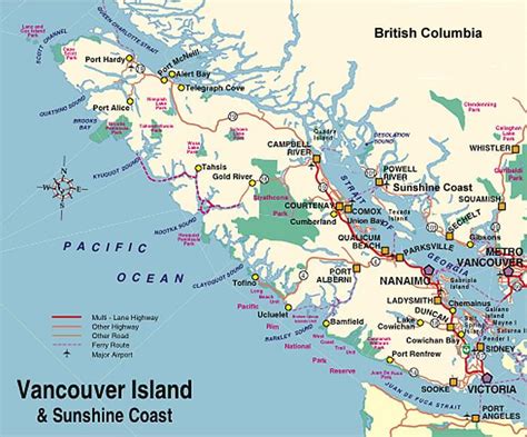 Vancouver island camping map - Camping vancouver island map (British ...