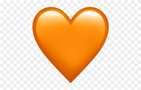 Link To Slideshow - Iphone Orange Heart Emoji - Free Transparent PNG Clipart Images Download