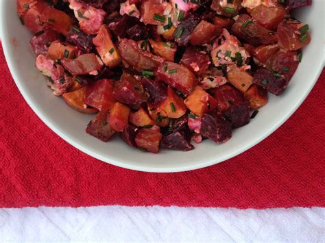 Roasted beetroot, sweet potato and feta salad | Hedi Hearts