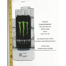 Large Coke Size Chameleon Soda Flavor Strip Monster Energy 16oz CAN