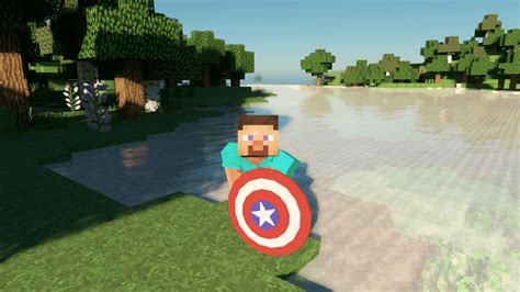 Captain America Shield Texture Pack for Minecraft