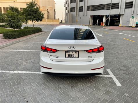 2018 Hyundai Elantra White Rental in Dubai