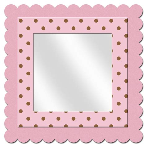Mirror In Polka Dots Frame Free Stock Photo - Public Domain Pictures
