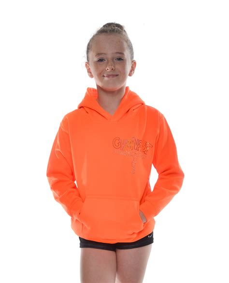 Customised – Neon Orange Hoodie - Little Stars Leotards