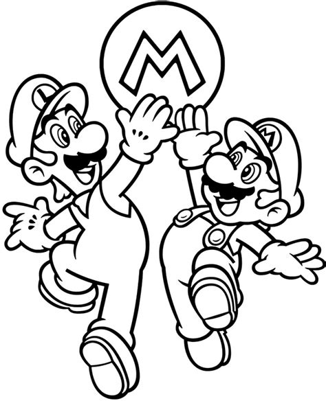 New Mario coloring pages released