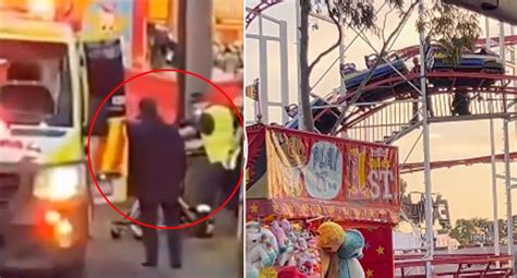 Woman struck by roller coaster at Melbourne Royal Show fights for life