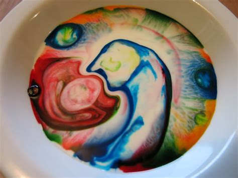 Marbled milk experiment from The Kitchen Science Cookbook | Flickr