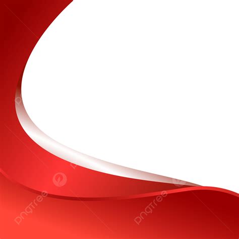 Red Curved Border Transparent Background, Red Background, Red, Red Abstract PNG and Vector with ...