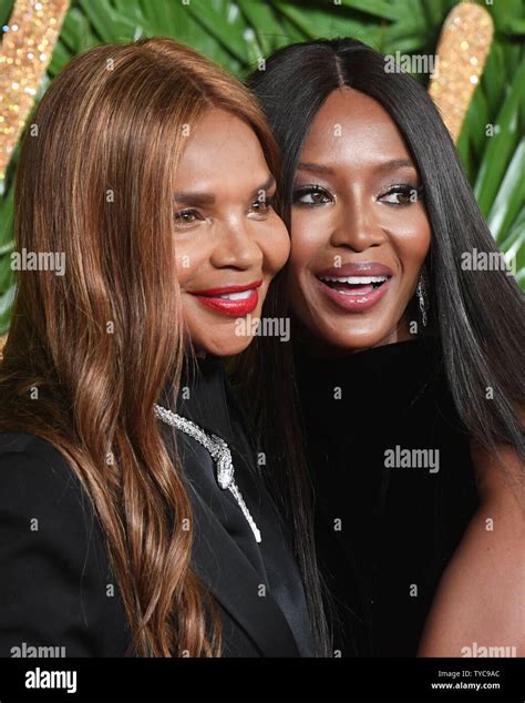 British model Naomi Campbell and her mother Valerie Morris attend the Fashion Awards at Royal ...