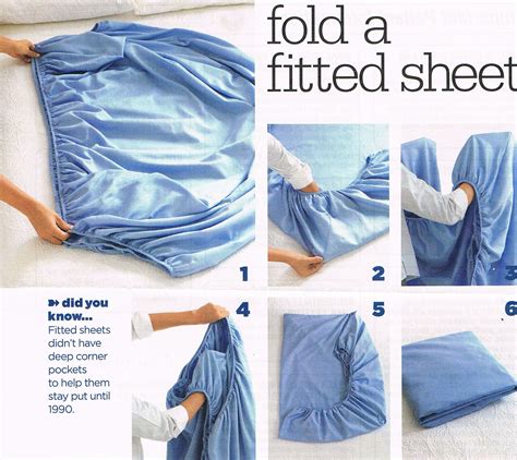 I've been doing this since I bought my first fitted sheet. I was so frustrated trying to fold ...