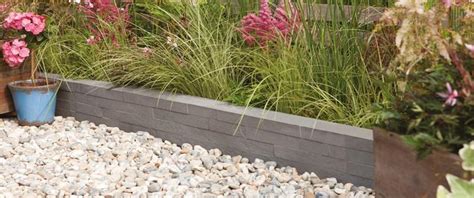 Slate Effect Garden Edging by Bradstone