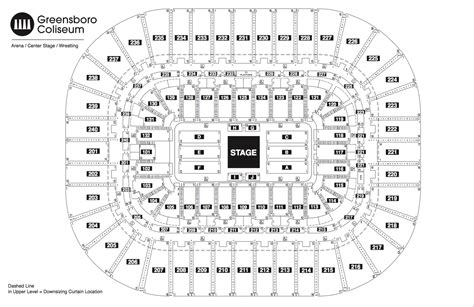 Greensboro Coliseum Seating Map | Map Of Zip Codes