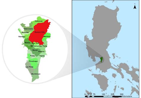 Reference map of Quezon City in the National Capital Region ...