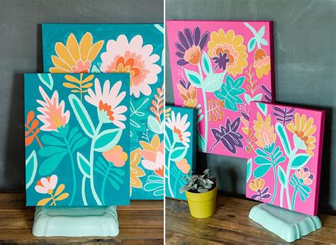 Floral paint by number – a colorful DIY! – oh yay studio – Color + Painting + Making + Everyday ...