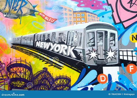 Nyc Graffiti Subway Train