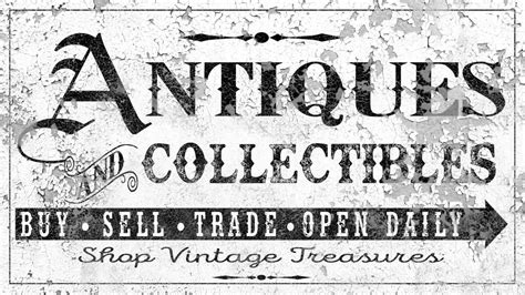 Antiques Sign Antique and Collectibles Signs Vintage Goods - Etsy