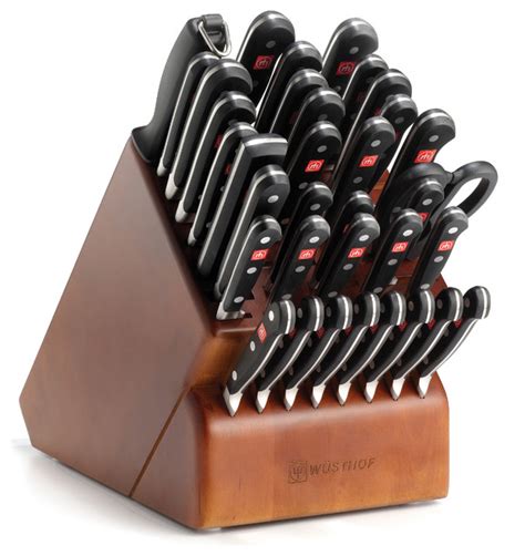 Wusthof Classic Thirty-Six Piece Block Set - Contemporary - Knife Sets ...