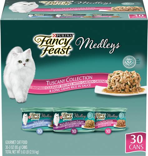 FANCY FEAST Medleys Tuscany Collection with Garden Greens & Long Grain ...