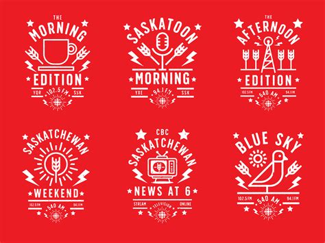 CBC Radio Badge Series by Nigel Hood on Dribbble