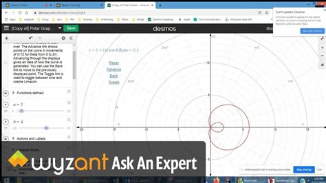 How to determine the graph of a Cardioid (use Desmos to illustrate). - YouTube