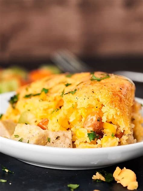 Leftover Turkey Cornbread Casserole Recipe - Thanksgiving Leftovers