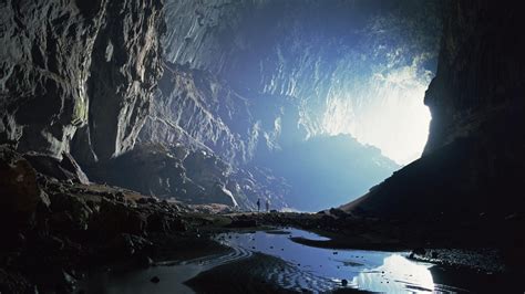 #1045353 sunlight, water, photography, blue, ice, photographer, rocks, cave, falling, Formation ...