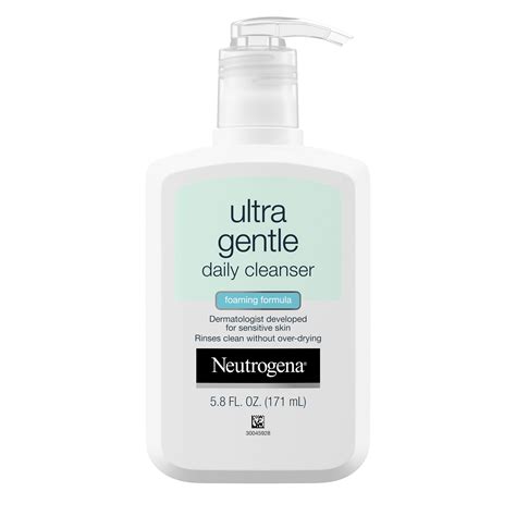 Neutrogena Ultra Gentle Daily Foaming Facial Cleanser, 5.8 fl. oz - Walmart.com - Walmart.com