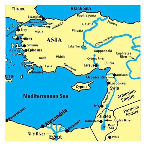 Map of the biblical city, Tarsus | The Fellowship of God's Covenant People