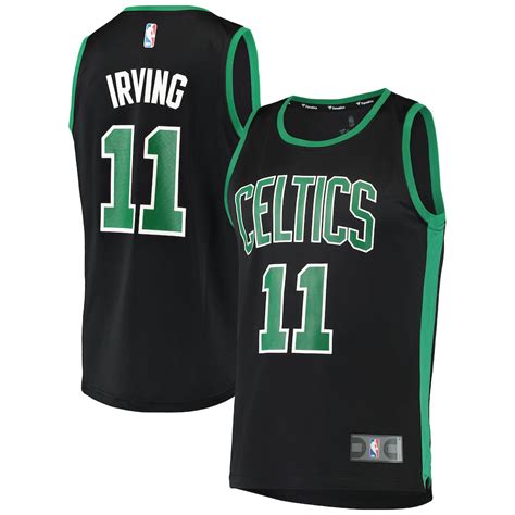 Fanatics Branded Kyrie Irving Boston Celtics Black Fast Break Replica ...